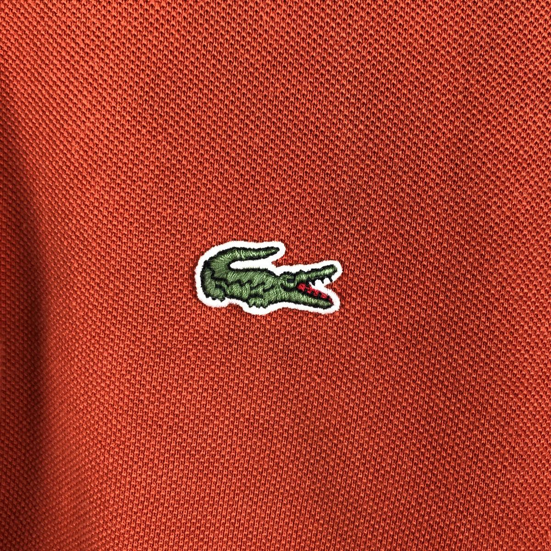 Lacoste LACOSTE Short Sleeve Polo Shirt Size 4 Men's M cotton red type reddish brown Vintage Second Hand