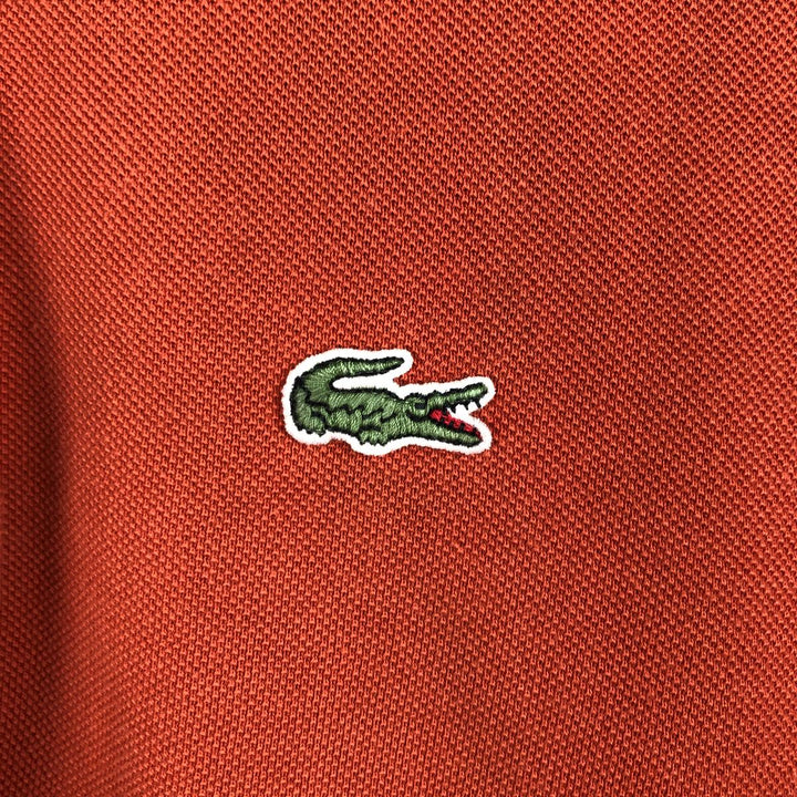 Lacoste LACOSTE Short Sleeve Polo Shirt Size 4 Men's M cotton red type reddish brown Vintage Second Hand