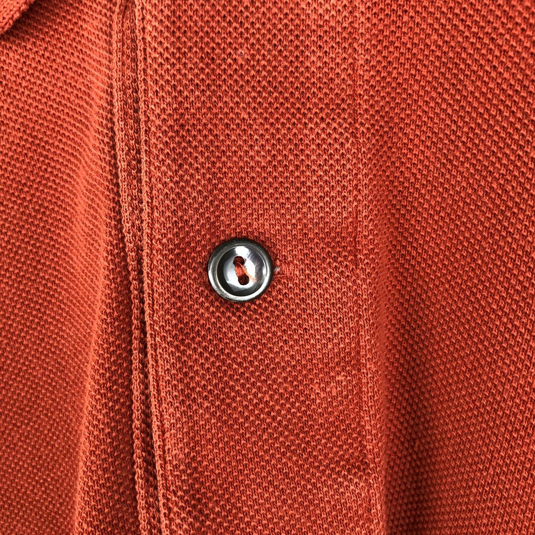 Lacoste LACOSTE Short Sleeve Polo Shirt Size 4 Men's M cotton red type reddish brown Vintage Second Hand