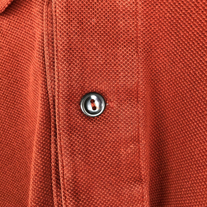 Lacoste LACOSTE Short Sleeve Polo Shirt Size 4 Men's M cotton red type reddish brown Vintage Second Hand