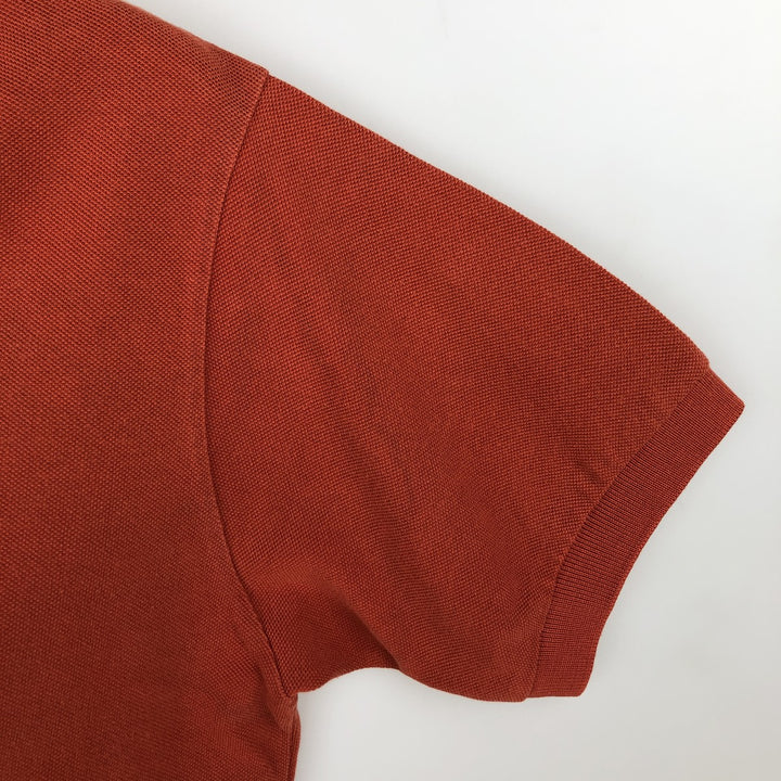 Lacoste LACOSTE Short Sleeve Polo Shirt Size 4 Men's M cotton red type reddish brown Vintage Second Hand