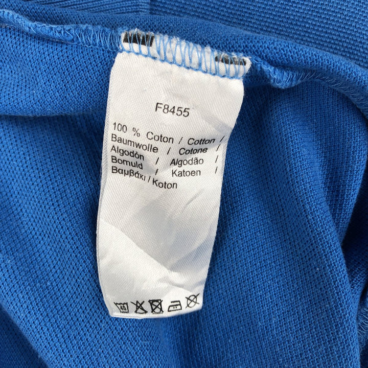 Lacoste Classic Fit short sleeve polo shirt, men's size L cotton blue type Vintage Second Hand