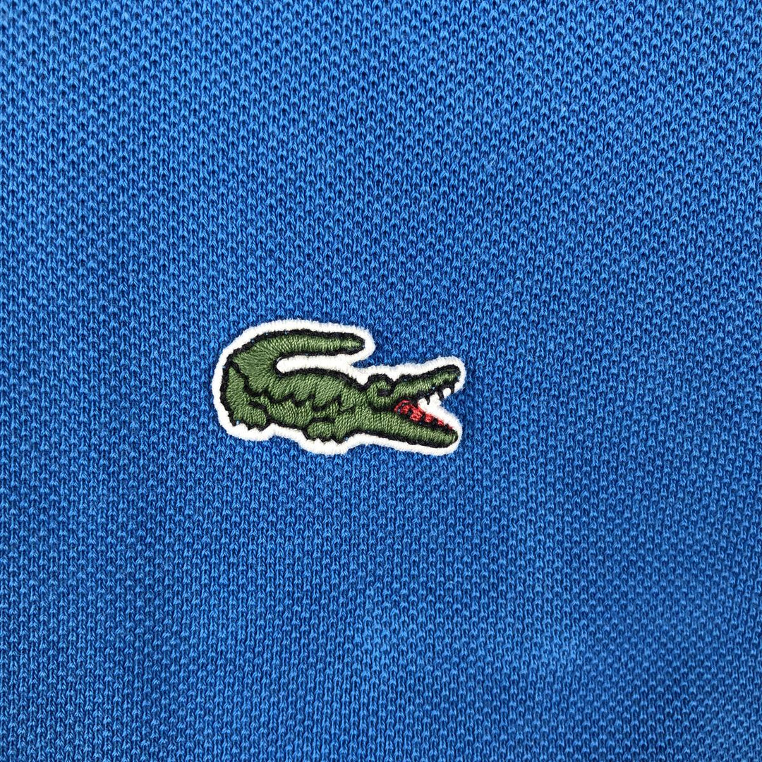 Lacoste Classic Fit short sleeve polo shirt, men's size L cotton blue type Vintage Second Hand