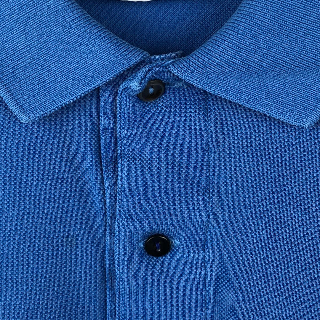 Lacoste Classic Fit short sleeve polo shirt, men's size L cotton blue type Vintage Second Hand