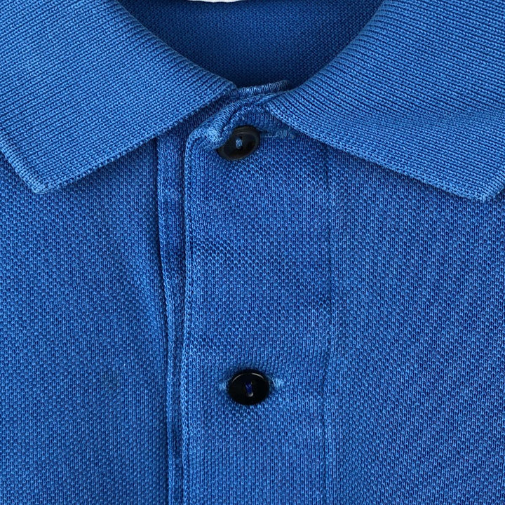 Lacoste Classic Fit short sleeve polo shirt, men's size L cotton blue type Vintage Second Hand