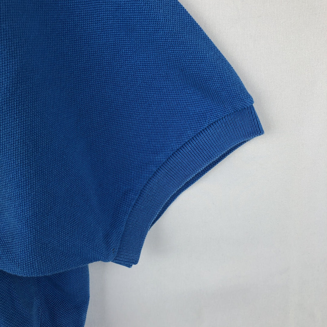 Lacoste Classic Fit short sleeve polo shirt, men's size L cotton blue type Vintage Second Hand