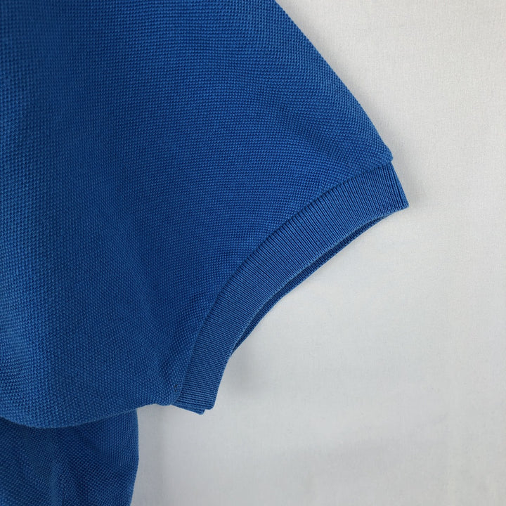 Lacoste Classic Fit short sleeve polo shirt, men's size L cotton blue type Vintage Second Hand