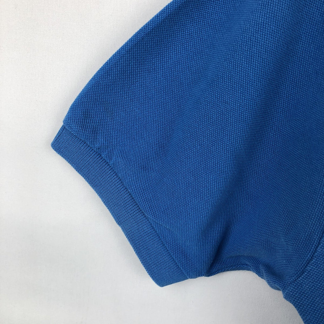 Lacoste Classic Fit short sleeve polo shirt, men's size L cotton blue type Vintage Second Hand