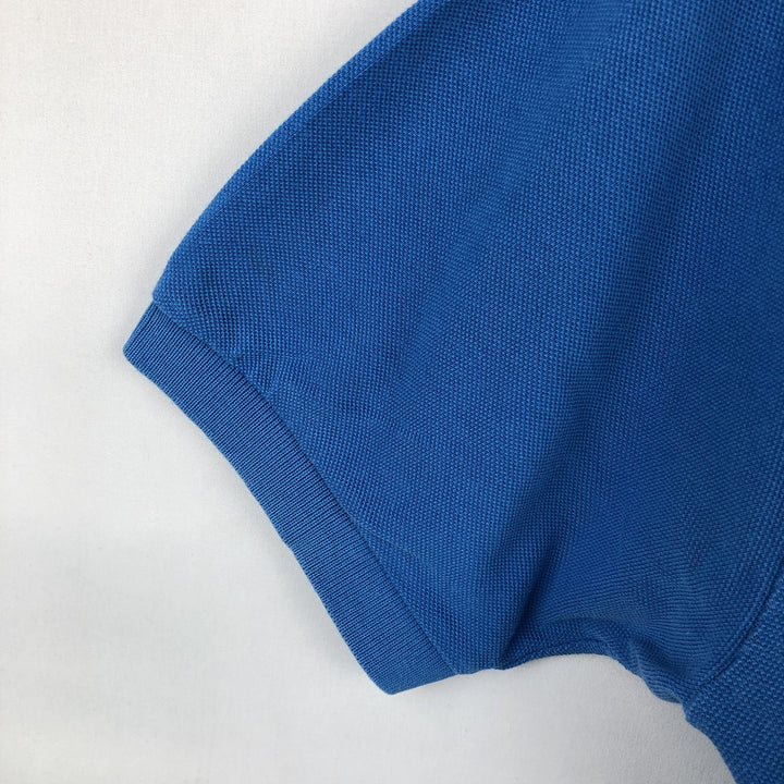 Lacoste Classic Fit short sleeve polo shirt, men's size L cotton blue type Vintage Second Hand