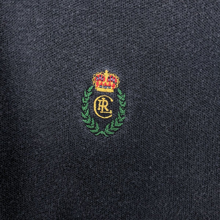 Ralph Lauren CHAPS Short-Sleeve Polo Shirt, Men's Size XL (approx.) cotton navy blue type Vintage Second Hand