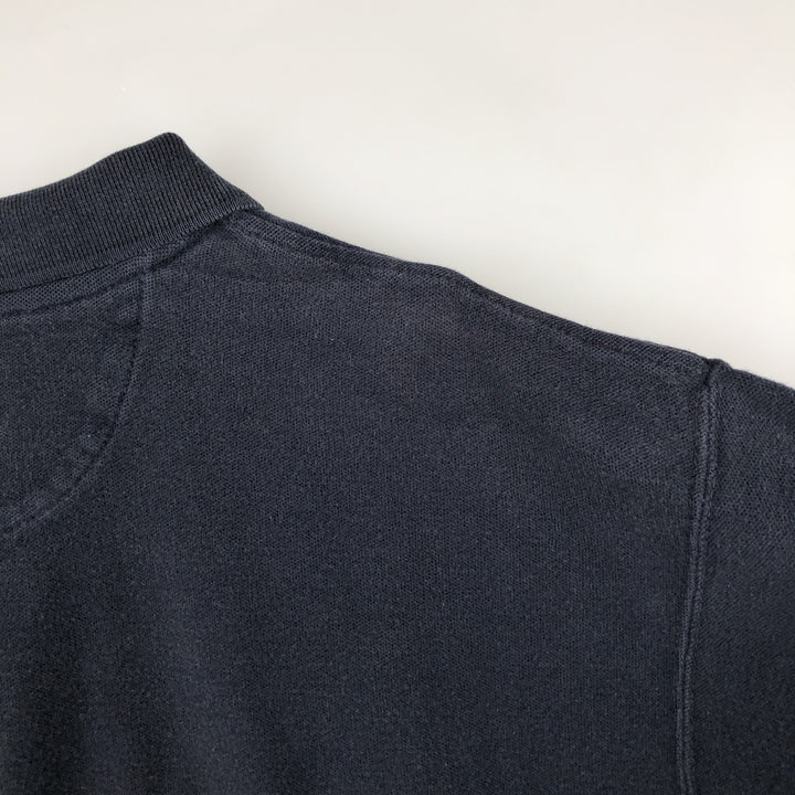 Ralph Lauren CHAPS Short-Sleeve Polo Shirt, Men's Size XL (approx.) cotton navy blue type Vintage Second Hand