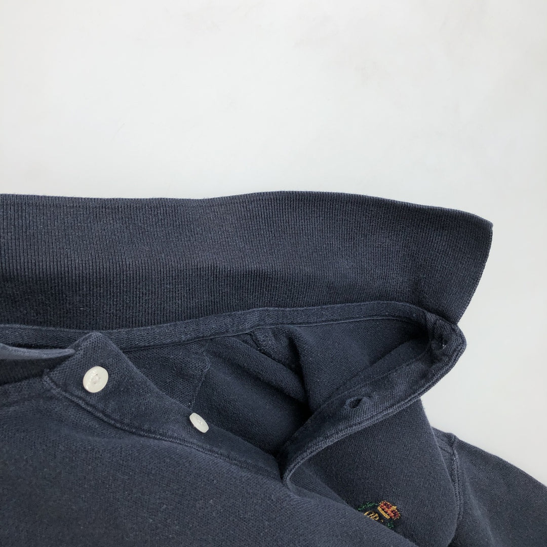 Ralph Lauren CHAPS Short-Sleeve Polo Shirt, Men's Size XL (approx.) cotton navy blue type Vintage Second Hand
