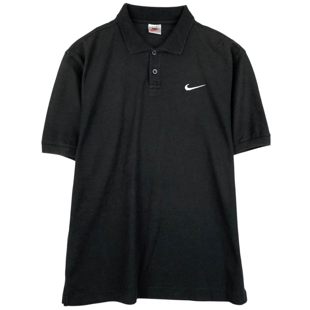 90'S Nike short sleeve polo shirt, men's XL size, vintage unclear black type Vintage Second Hand
