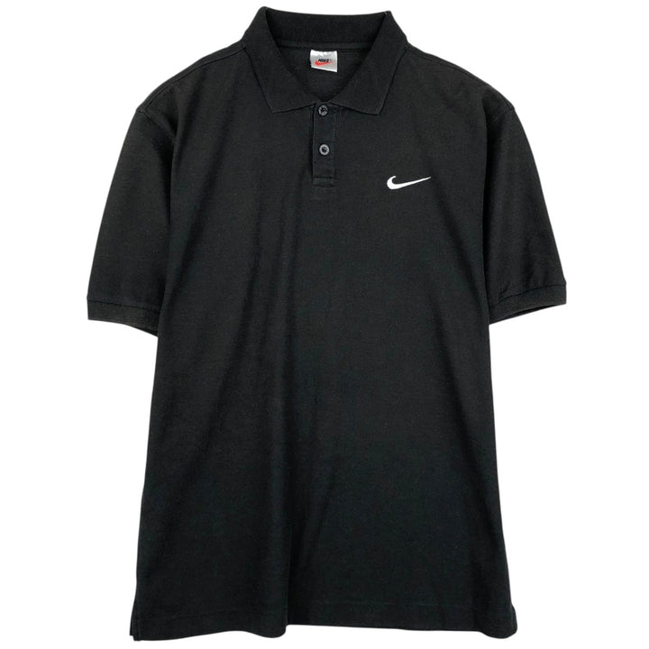 90'S Nike short sleeve polo shirt, men's XL size, vintage unclear black type Vintage Second Hand