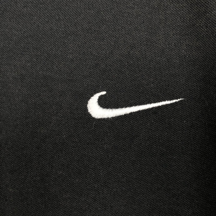 90'S Nike short sleeve polo shirt, men's XL size, vintage unclear black type Vintage Second Hand