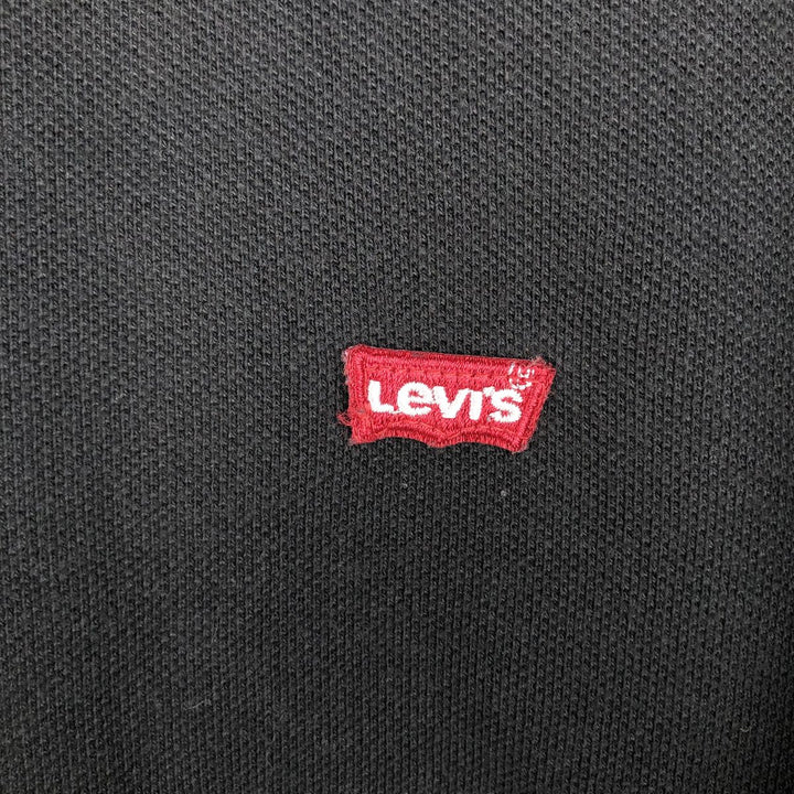 Levi's short-sleeved polo shirt, men's size M (approx.) cotton black type Vintage Second Hand