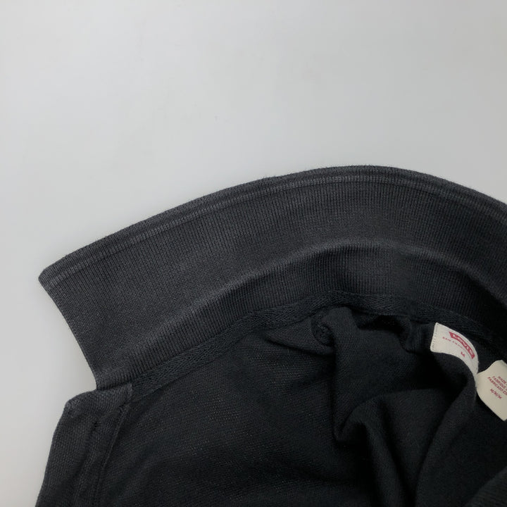 Levi's short-sleeved polo shirt, men's size M (approx.) cotton black type Vintage Second Hand