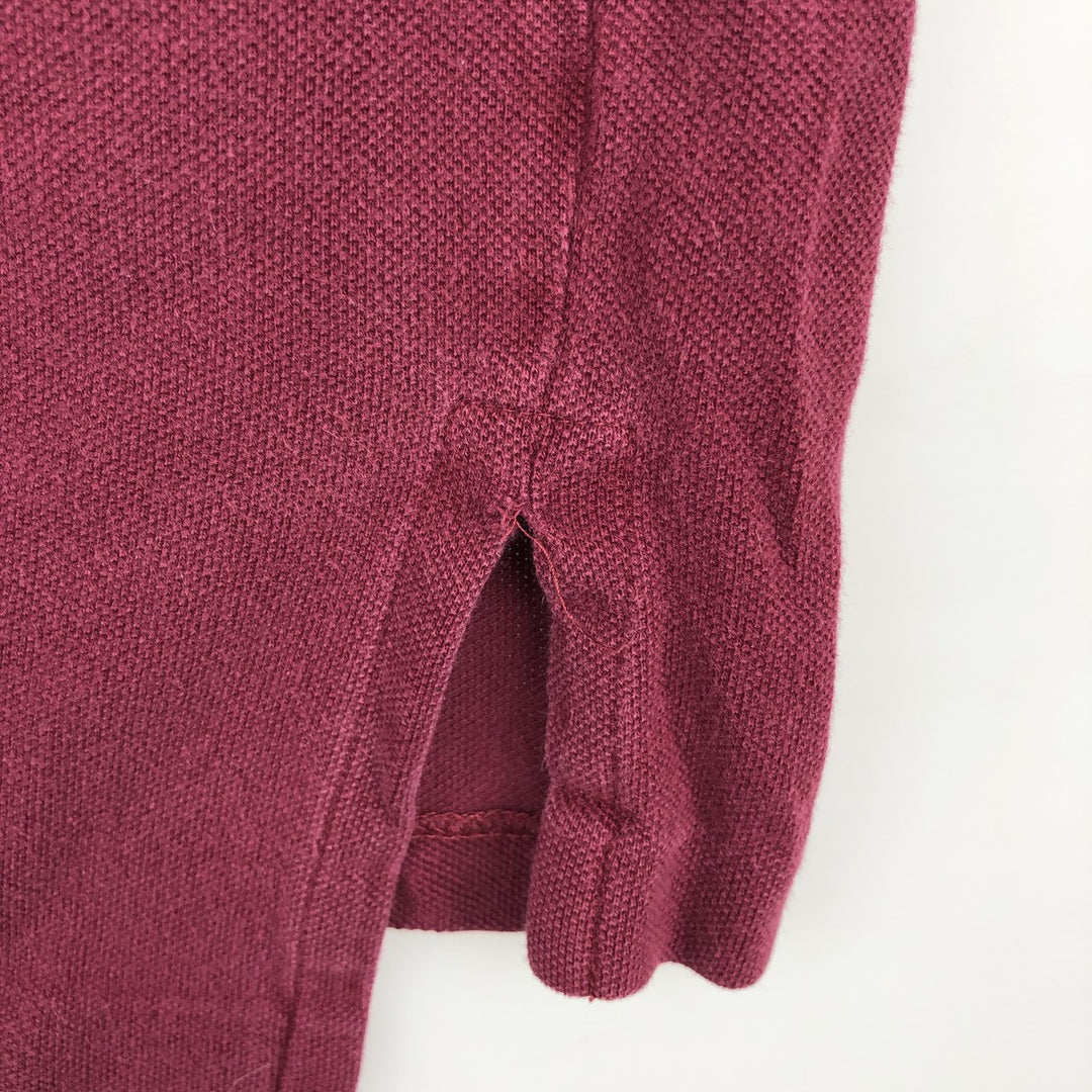 Ralph Lauren POLO by Ralph Lauren short sleeve polo shirt, men's XL size cotton Red type red-purple Vintage Second Hand