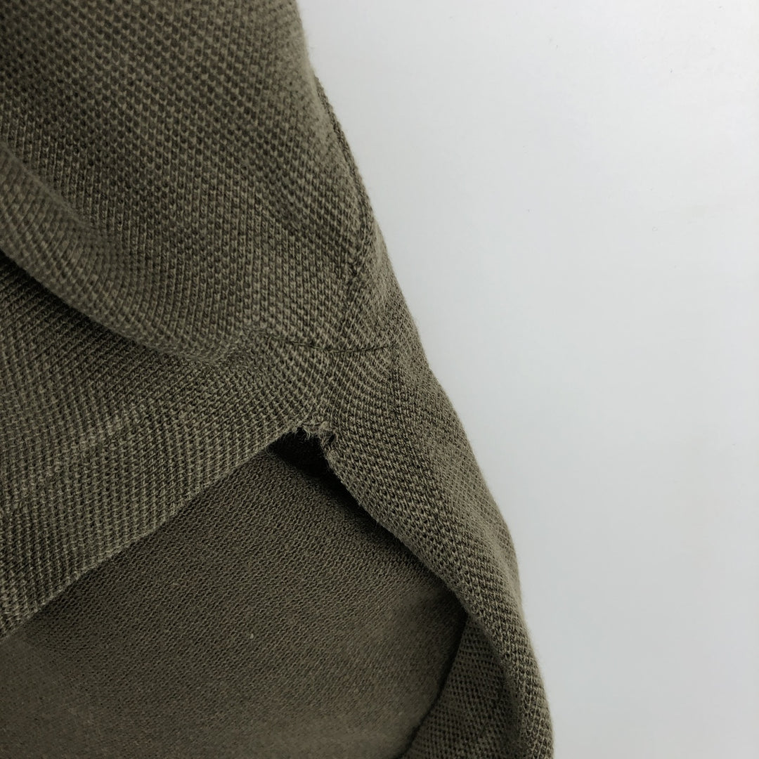 Ralph Lauren POLO by Ralph Lauren CUSTOM FIT short sleeve polo shirt, men's size L cotton Khaki type sage green Vintage Second Hand