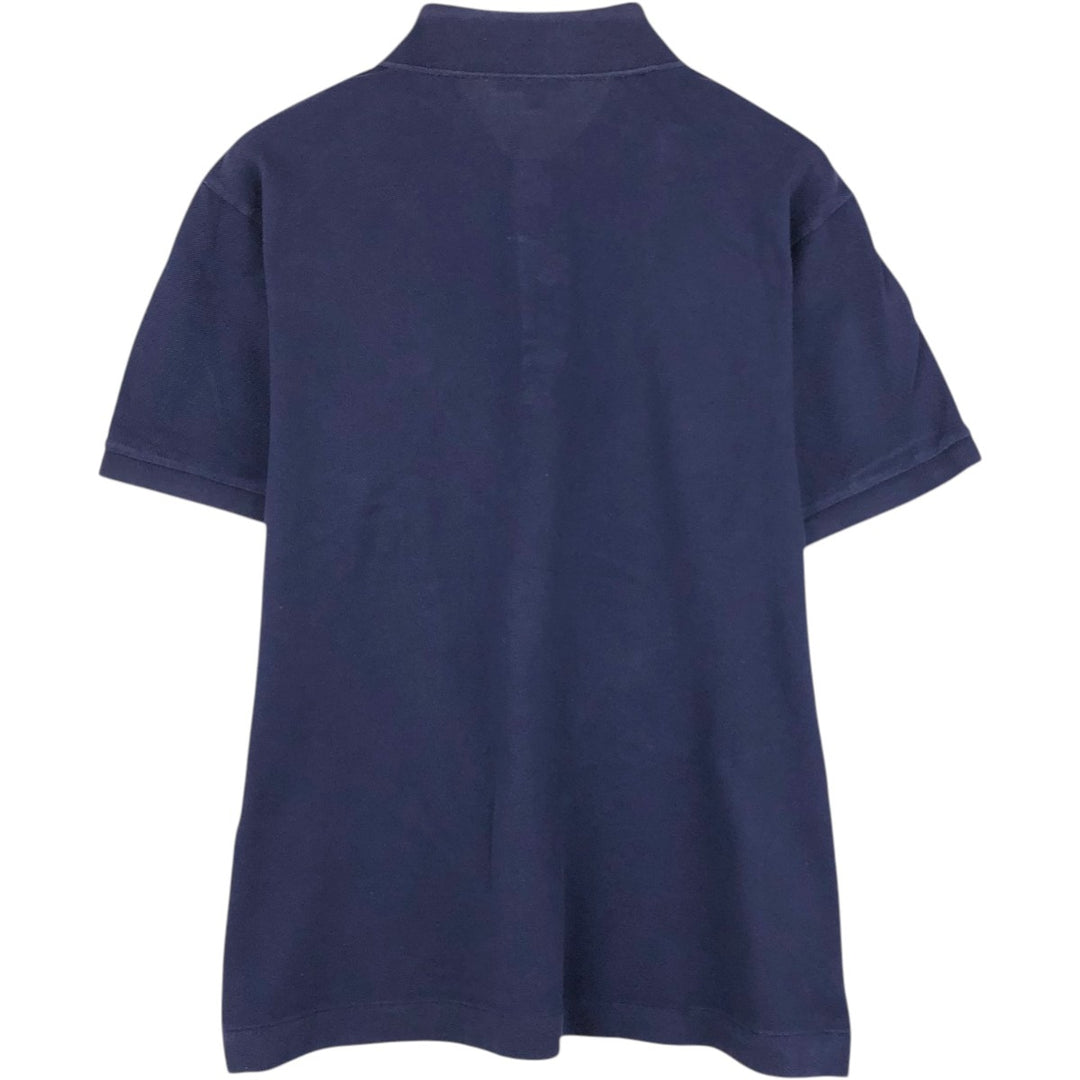 Lacoste Classic Fit short sleeve polo shirt, men's size L cotton navy blue type Vintage Second Hand