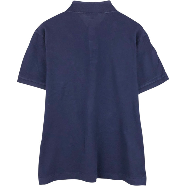 Lacoste Classic Fit short sleeve polo shirt, men's size L cotton navy blue type Vintage Second Hand