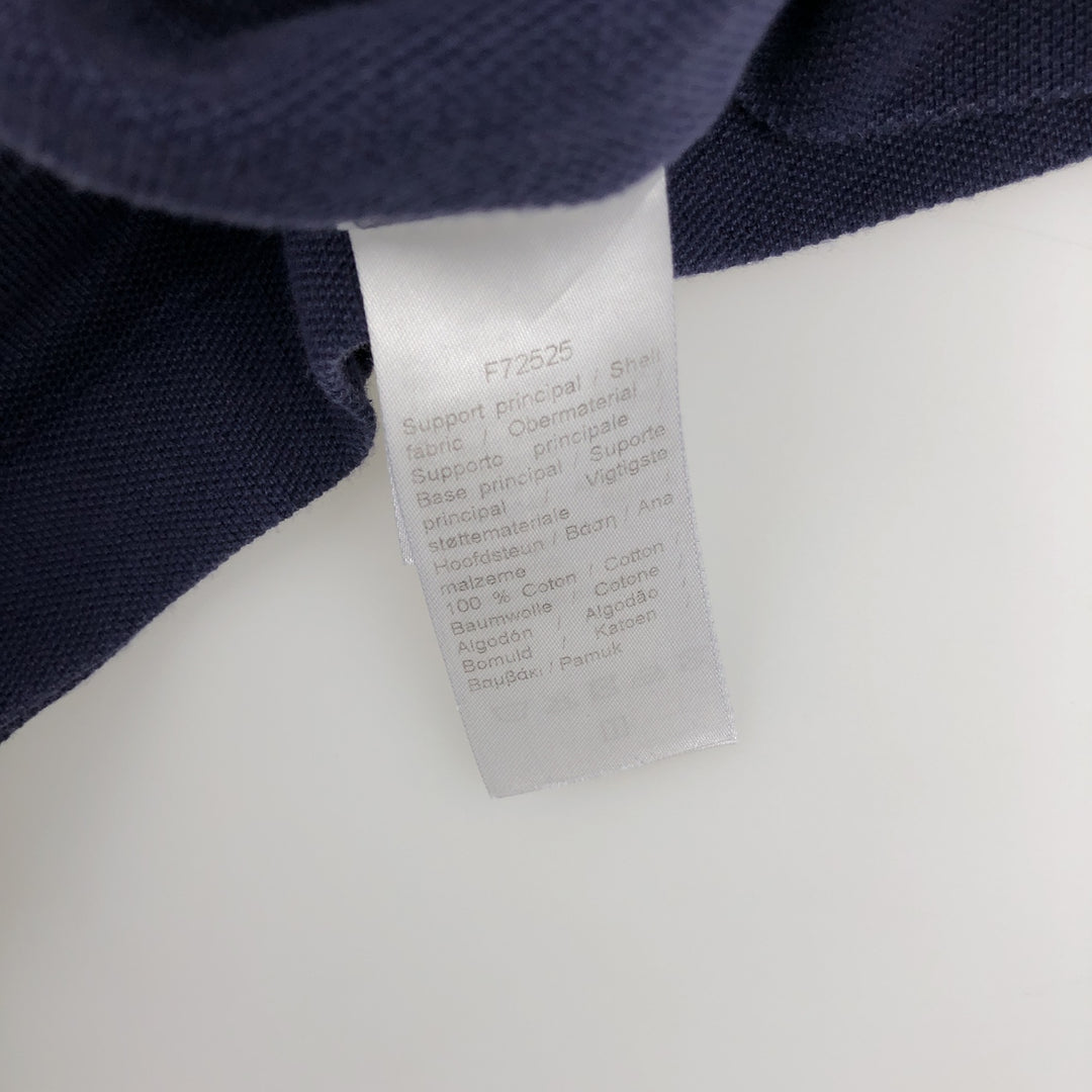 Lacoste Classic Fit short sleeve polo shirt, men's size L cotton navy blue type Vintage Second Hand