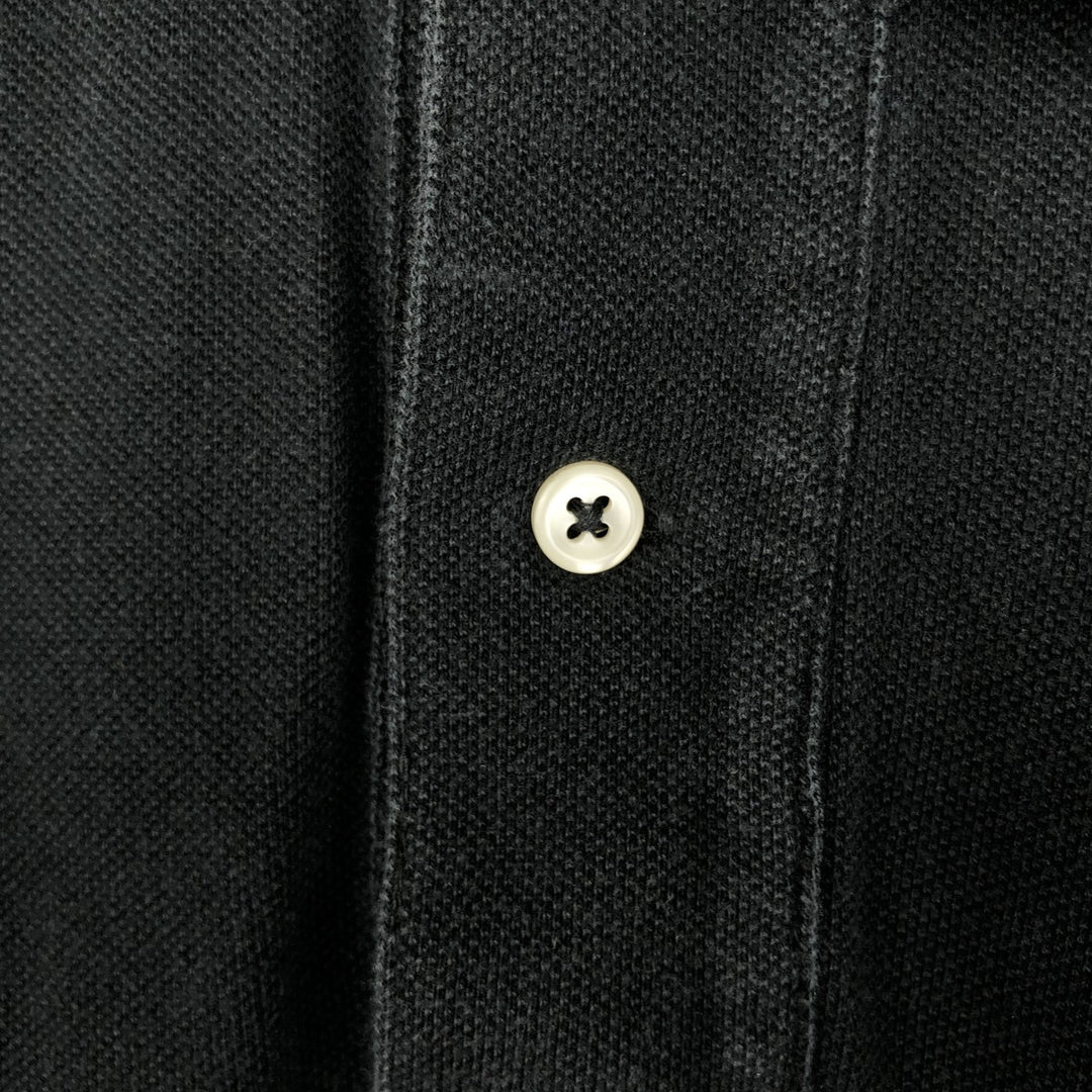 Ralph Lauren POLO by Ralph Lauren short sleeve polo shirt, men's size M cotton black type Vintage Second Hand