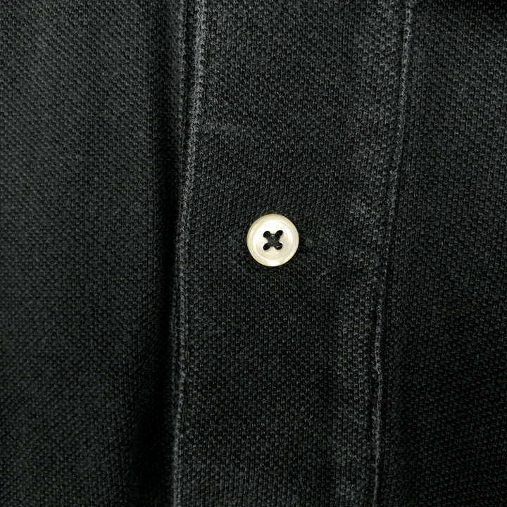Ralph Lauren POLO by Ralph Lauren short sleeve polo shirt, men's size M cotton black type Vintage Second Hand