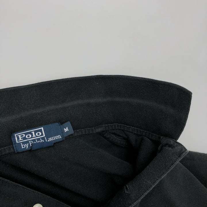 Ralph Lauren POLO by Ralph Lauren short sleeve polo shirt, men's size M cotton black type Vintage Second Hand