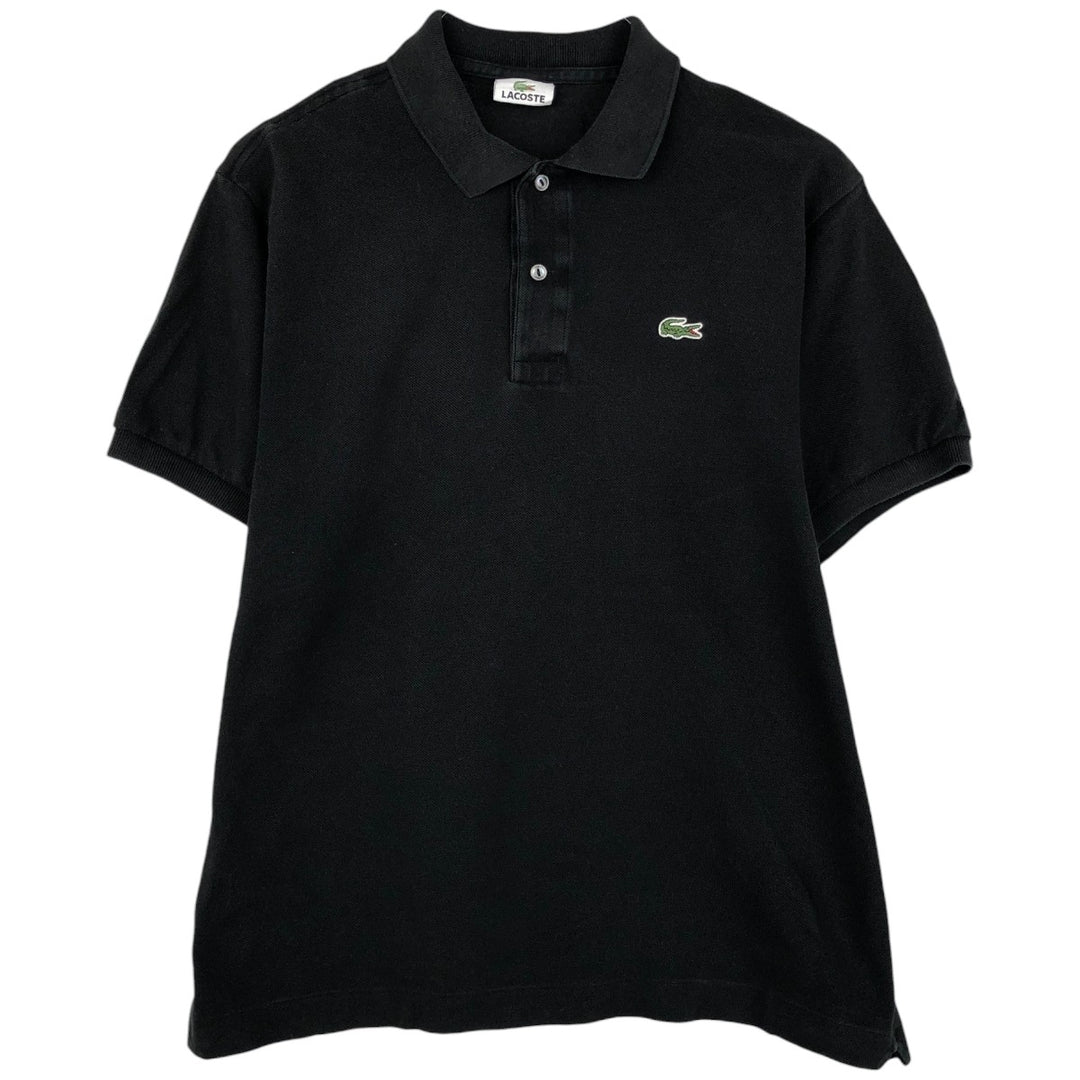 Lacoste LACOSTE Short Sleeve Polo Shirt Size 5 Men's L cotton black type Vintage Second Hand