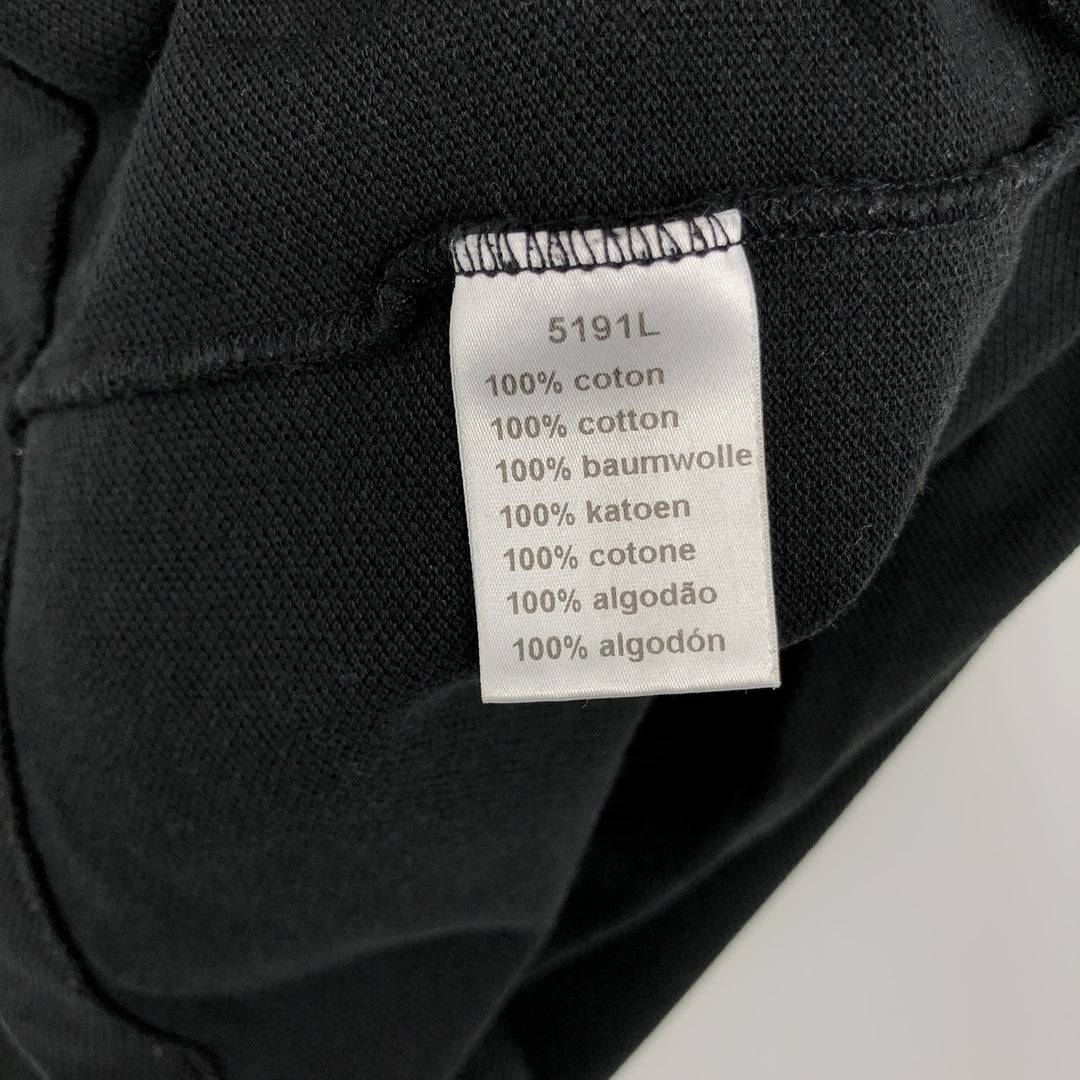 Lacoste LACOSTE Short Sleeve Polo Shirt Size 5 Men's L cotton black type Vintage Second Hand