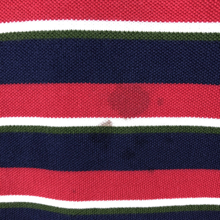 Ralph Lauren POLO by Ralph Lauren short sleeve striped polo shirt, men's size M cotton tricolor color Vintage Second Hand