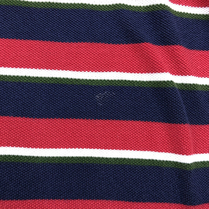 Ralph Lauren POLO by Ralph Lauren short sleeve striped polo shirt, men's size M cotton tricolor color Vintage Second Hand