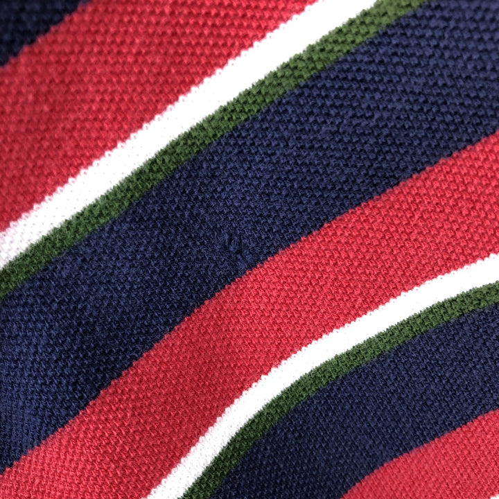 Ralph Lauren POLO by Ralph Lauren short sleeve striped polo shirt, men's size M cotton tricolor color Vintage Second Hand