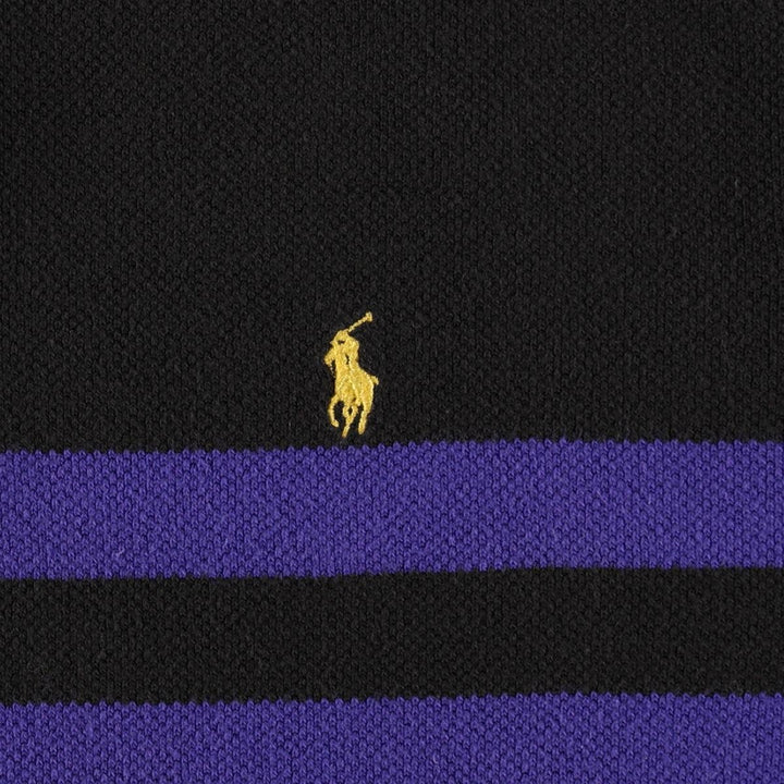 Ralph Lauren POLO by Ralph Lauren short sleeve polo shirt, men's size L cotton black type Vintage Second Hand