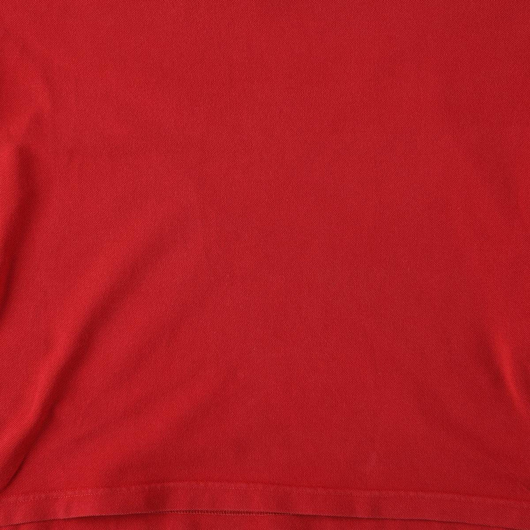 90'S Levi's short-sleeved polo shirt, men's size M equivalent, vintage. cotton red type Vintage Second Hand