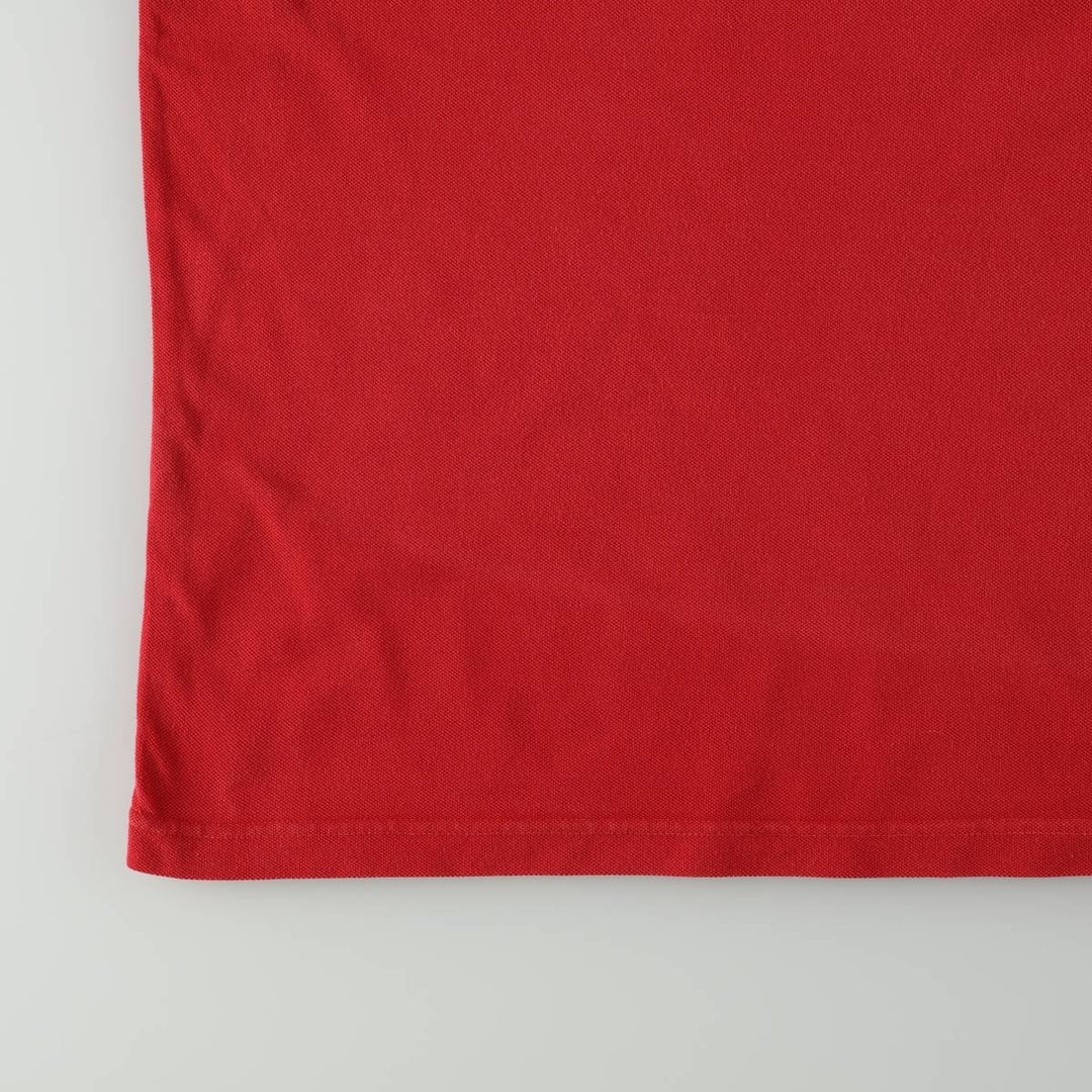 90'S Levi's short-sleeved polo shirt, men's size M equivalent, vintage. cotton red type Vintage Second Hand