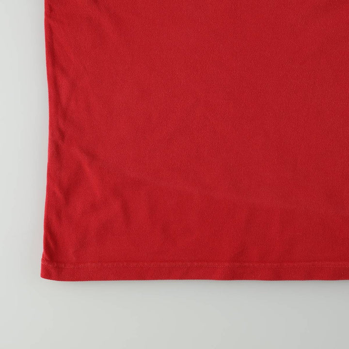 90'S Levi's short-sleeved polo shirt, men's size M equivalent, vintage. cotton red type Vintage Second Hand