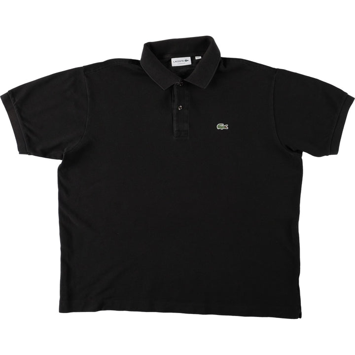 Lacoste Classic Fit short sleeve polo shirt, men's size L unclear black type Vintage Second Hand
