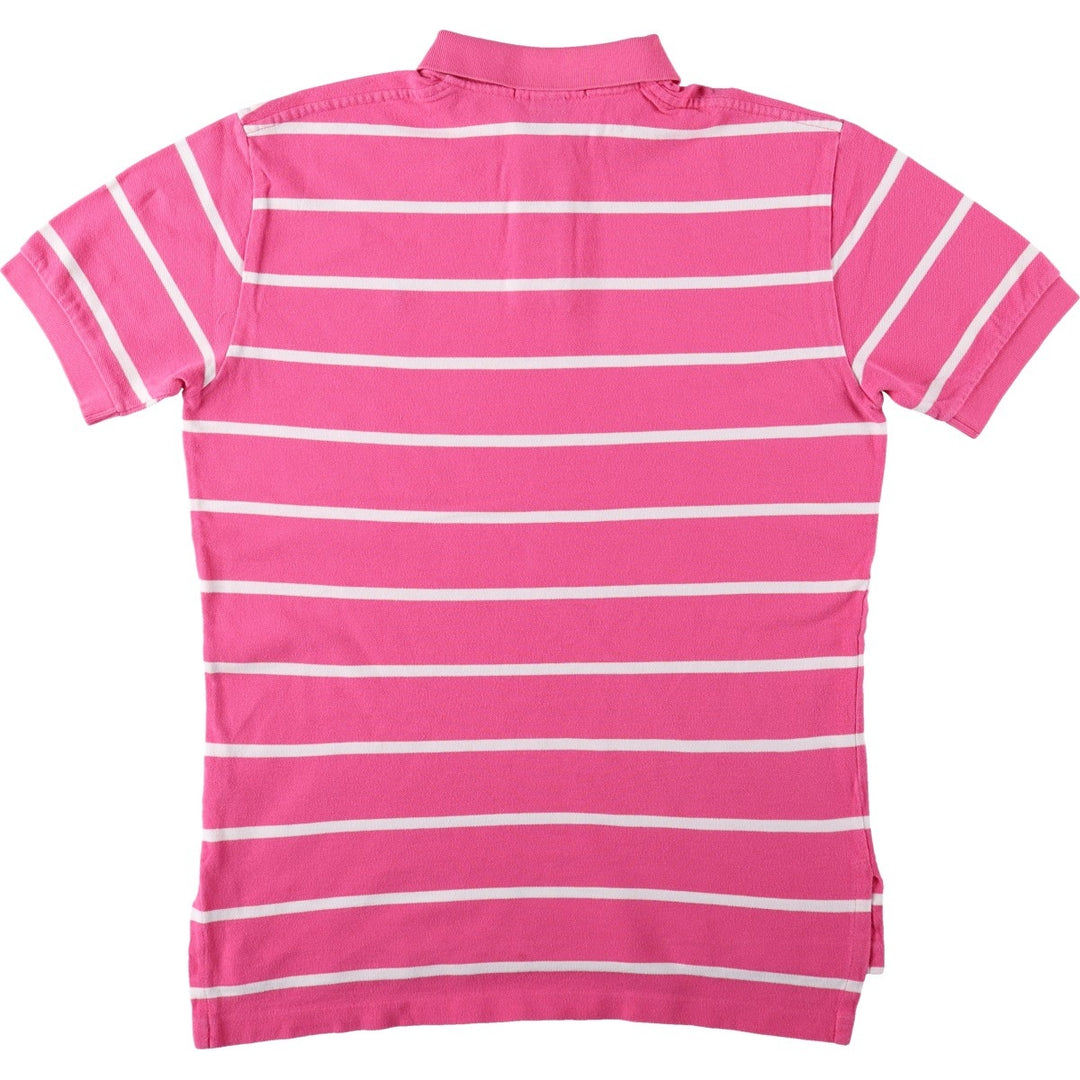 Ralph Lauren POLO by Ralph Lauren short sleeve striped polo shirt, men's size M cotton pink type Vintage Second Hand