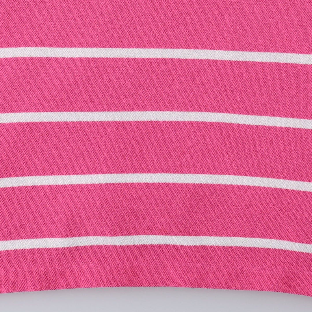 Ralph Lauren POLO by Ralph Lauren short sleeve striped polo shirt, men's size M cotton pink type Vintage Second Hand