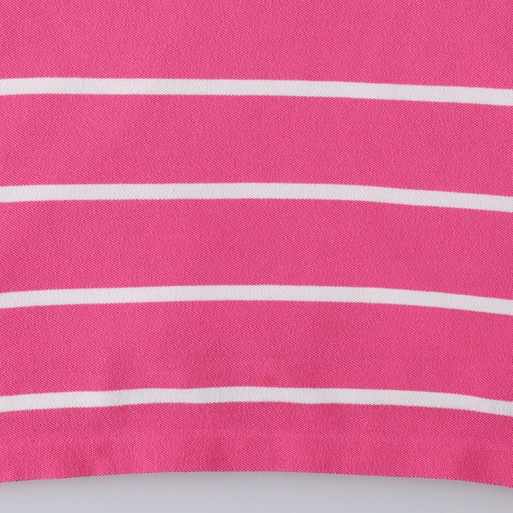 Ralph Lauren POLO by Ralph Lauren short sleeve striped polo shirt, men's size M cotton pink type Vintage Second Hand