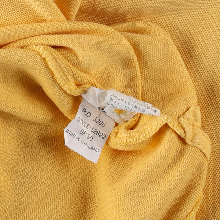 Patagonia Organic Cotton Short-Sleeve Polo Shirt, Men's Size XL (approx.) unclear yellow type Vintage Second Hand