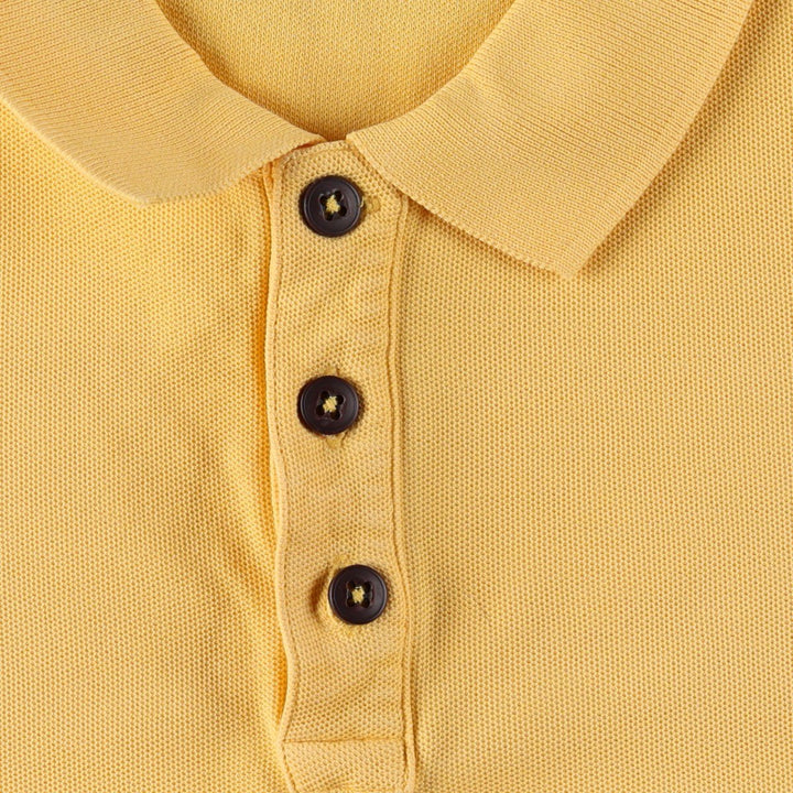 Patagonia Organic Cotton Short-Sleeve Polo Shirt, Men's Size XL (approx.) unclear yellow type Vintage Second Hand
