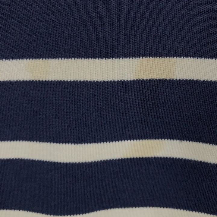 Ralph Lauren POLO by Ralph Lauren short sleeve striped polo shirt, men's size M cotton navy blue type Vintage Second Hand