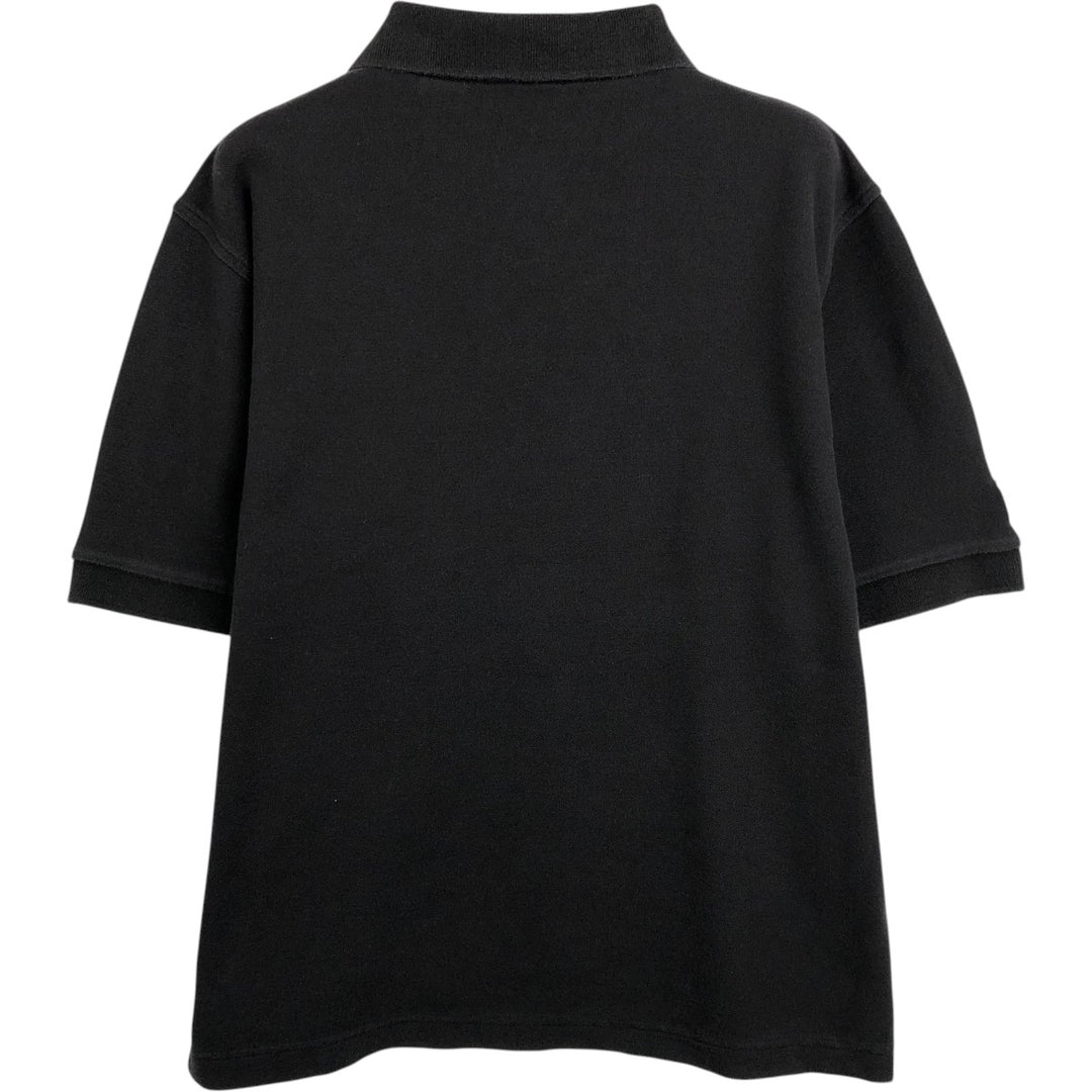 1990'S Fila Short-Sleeve Polo Shirt, Made in USA, Men's Size M (Equivalent), Vintage cotton black type Vintage Second Hand