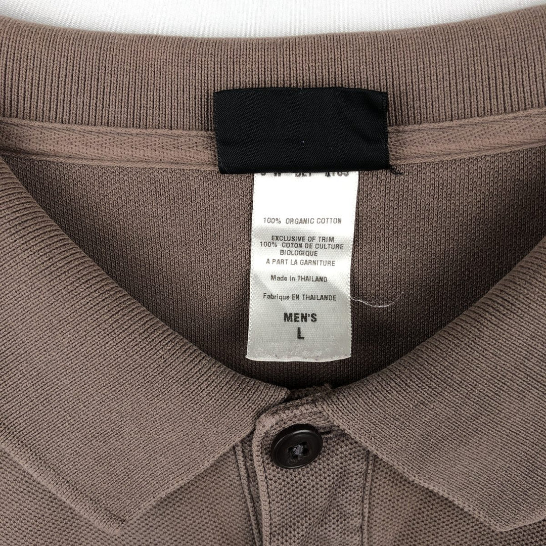 Patagonia ORGANIC COTTON Organic Cotton Short Sleeve Polo Shirt Men's L size cotton beige type brown Vintage Second Hand