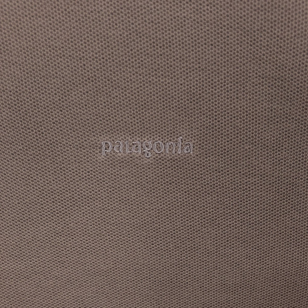 Patagonia ORGANIC COTTON Organic Cotton Short Sleeve Polo Shirt Men's L size cotton beige type brown Vintage Second Hand