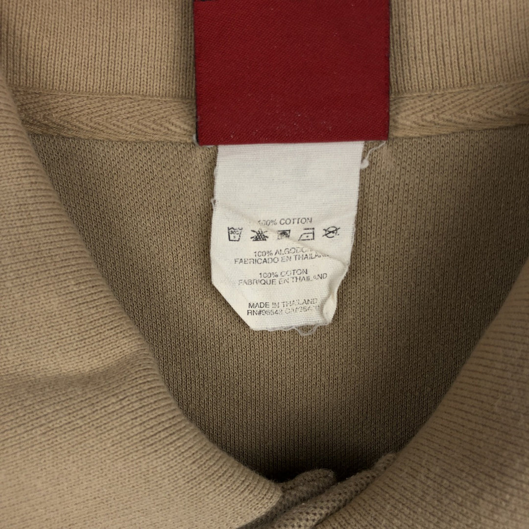 90'S Oakley short-sleeved polo shirt, men's size M equivalent, vintage. cotton Beige type Vintage Second Hand