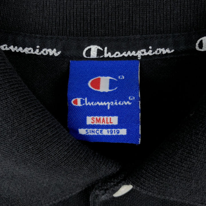 Champion short-sleeved polo shirt, made in the USA, men's size S. unclear black type Vintage Second Hand